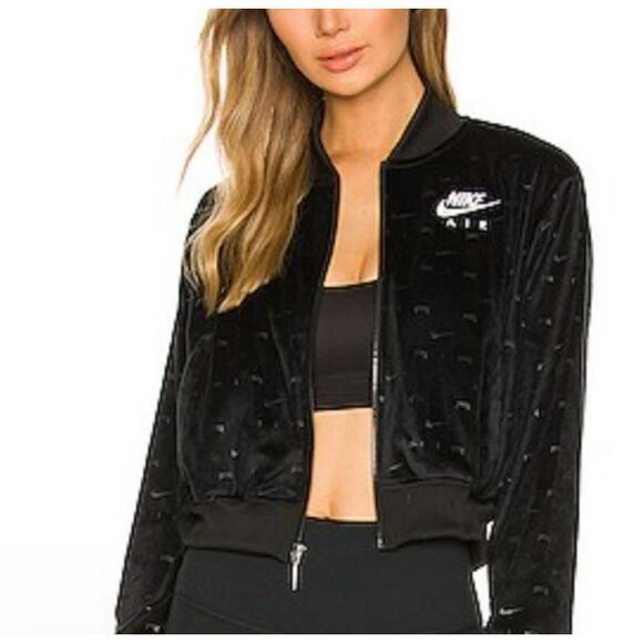 Nike Jackets & Blazers - Nike Air Velour Zip Cropped Jacket